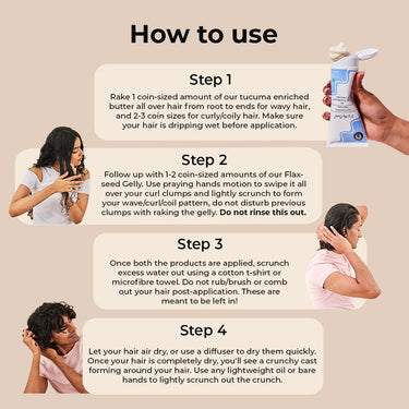 Fix My Curls Curl Quenching Moisture Styling Duo | For Curly, Wavy, Dry, Frizzy Hair| Curl Activator with Chia & Aloe Vera | Silicone Free| 100gm each